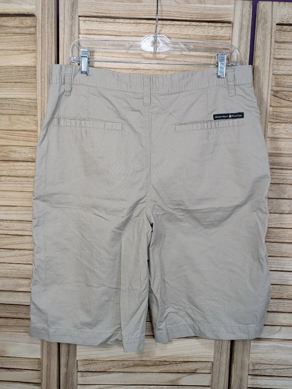Beverly Hills Polo Club Classic Khaki Casual Shorts - Neutral Beige Size 34
